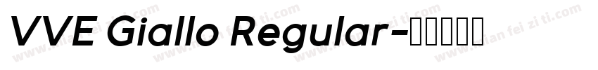 VVE Giallo Regular字体转换